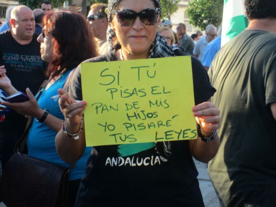 Manifestacion en La Linea, Pan, Trabajo, Techo...jpg - 27