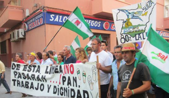 Manifestacion en La Linea, Pan, Trabajo, Techo...jpg - 71