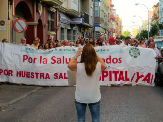 Manifestacion en La Linea, Pan, Trabajo, Techo...jpg - 74