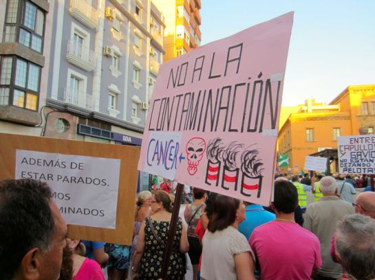 Manifestacion en La Linea, Pan, Trabajo, Techo...jpg - 82